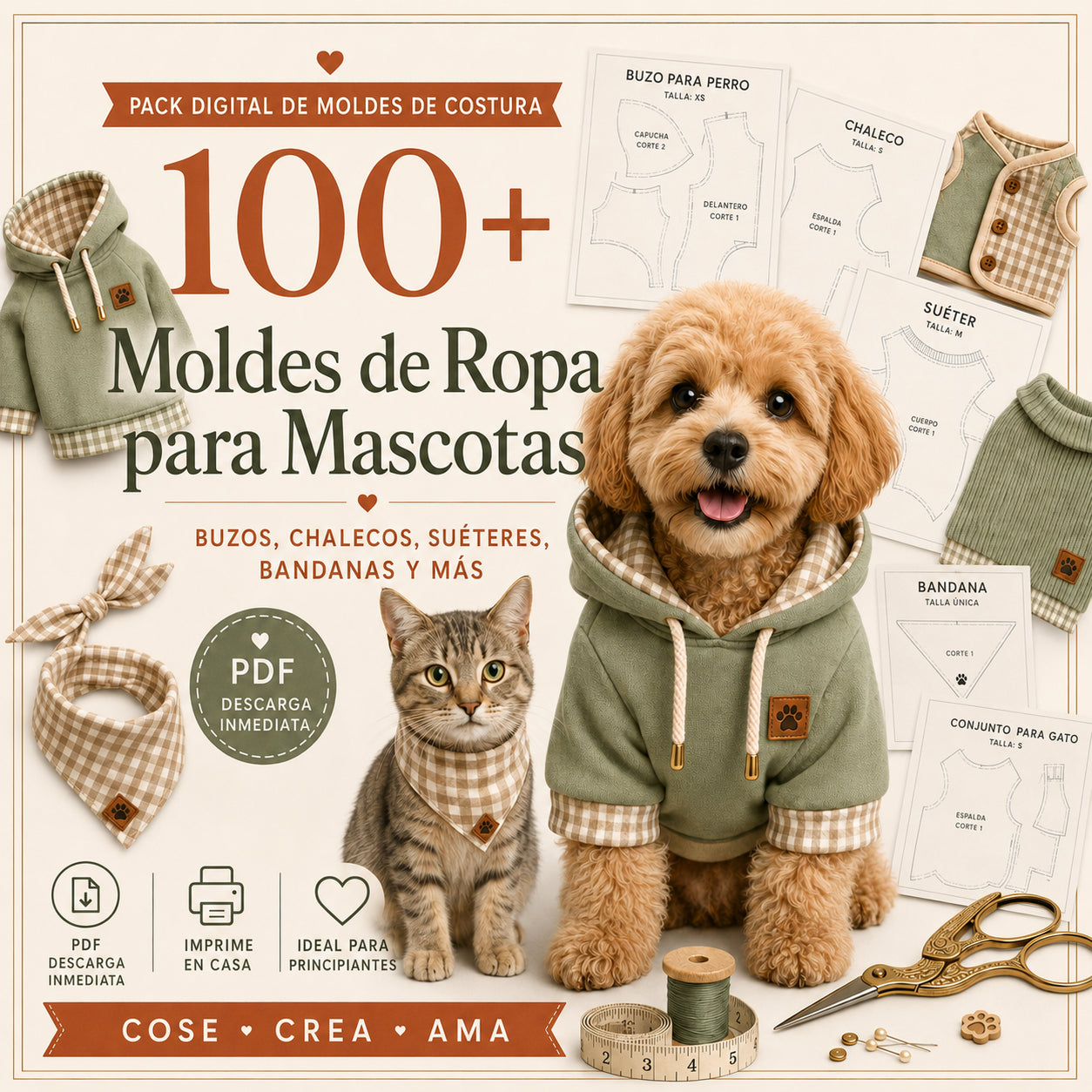 +100 Moldes De Ropa Para Mascotas