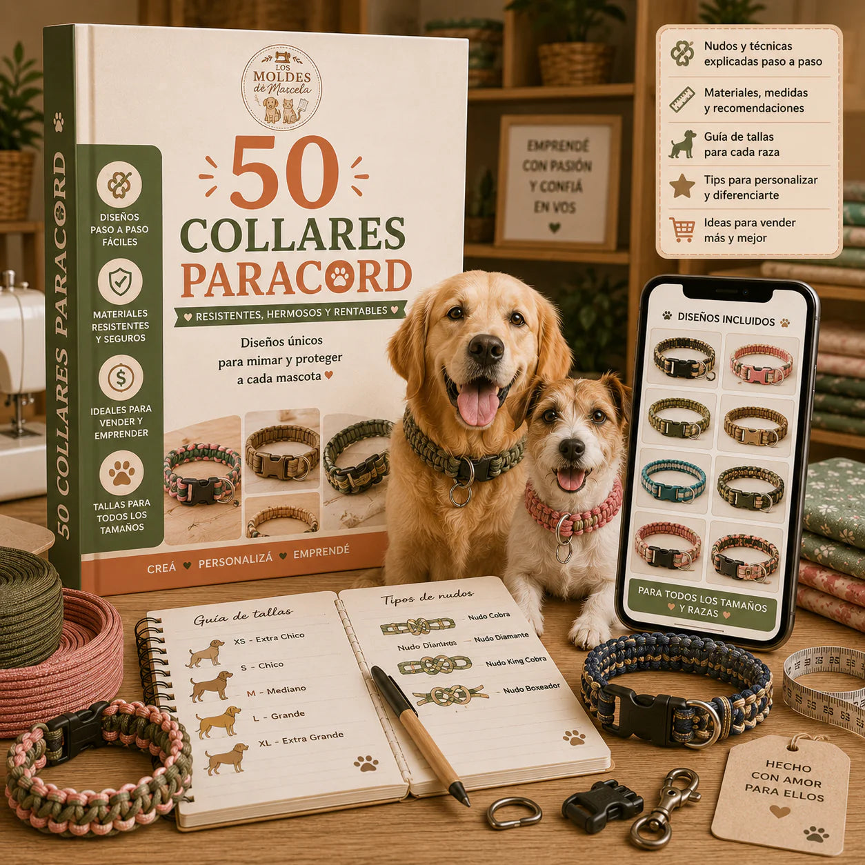 Colección Premium de 50 Collares Paracord