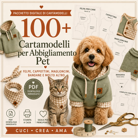 100+ CartamodelliI Per Abbigliamiento Pet
